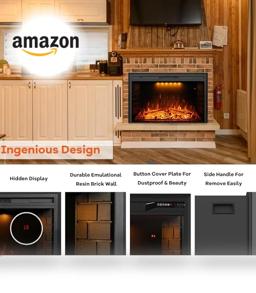 Electric Fireplace with Remote Control — Electric Heating Solutions, Dreamflame