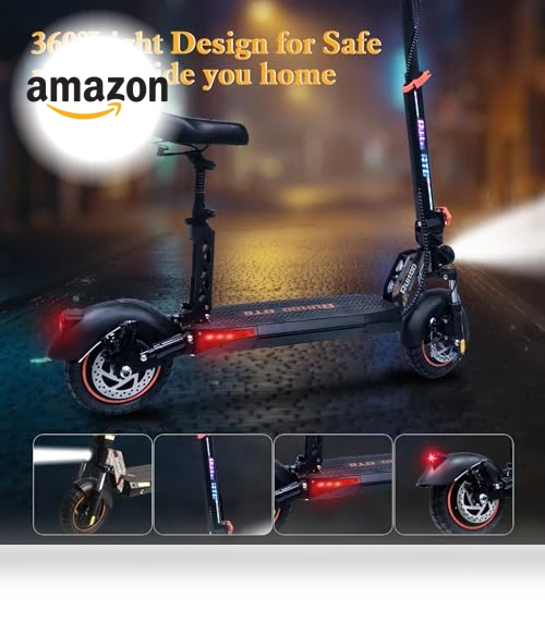 Electric Scooter with Seat — Electric Vehicles, Bikydom