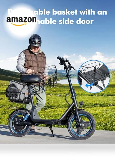 Electric Scooter with Seat — Electric Vehicles, Gyroor