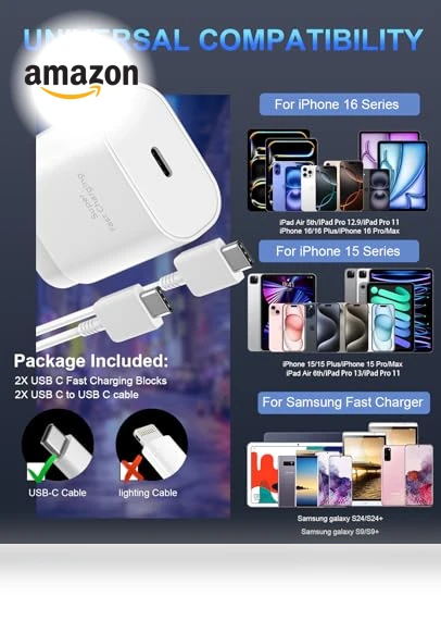 Fast Charging USB C Charger Block & Cable — Chargers, Shenzhen Xihuida Electronics Co., Ltd.