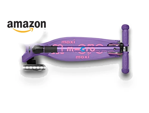 Foldable LED Scooter with Light-Up Wheels — Push Scooters, Micro