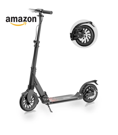 Foldable Scooter with Rear Disc Brake & Dual Shock Absorbers — Push Scooters, Aolorozo