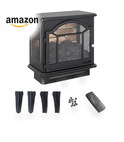 Freestanding Electric Fireplace Heater — Portable Heating Solutions, KOFOHON