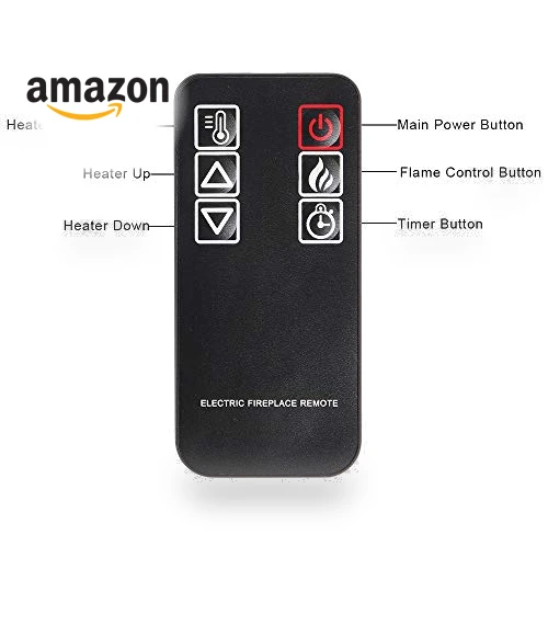 Freestanding Electric Fireplace Stove Space Heater — Portable Electric Heaters, Zokop