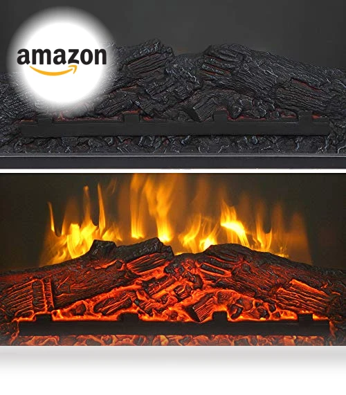 Freestanding Electric Fireplace Stove Space Heater — Portable Electric Heaters, Zokop