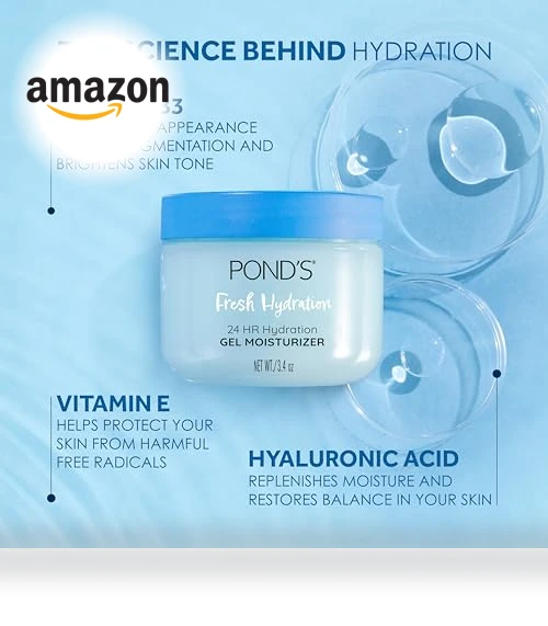 Gel Face Moisturizer for 24 hour Hydration and Luminous Skin — Creams & Moisturizers, POND'S