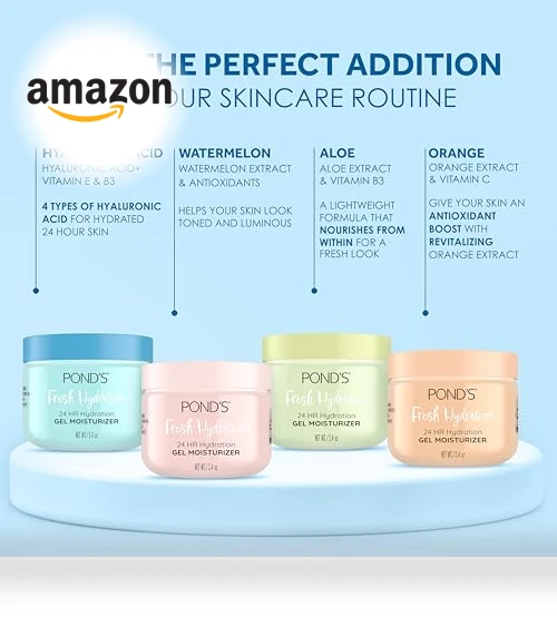 Gel Face Moisturizer for 24 hour Hydration and Luminous Skin — Creams & Moisturizers, POND'S