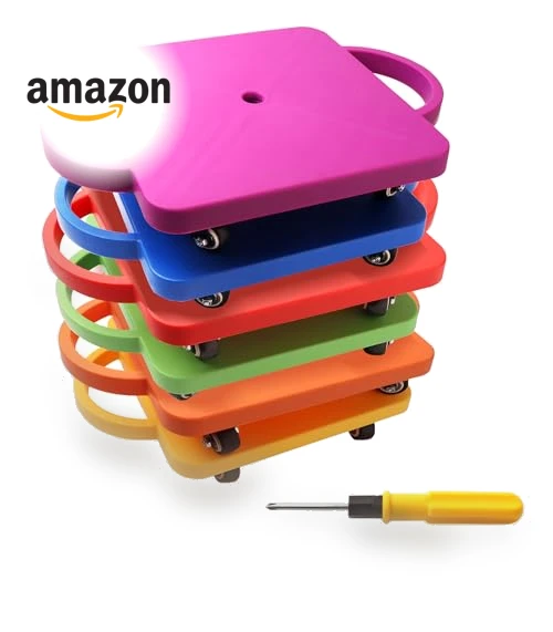 Gym Floor Scooter Board with Handles — Kids Fitness, GSE Games & Sports Expert