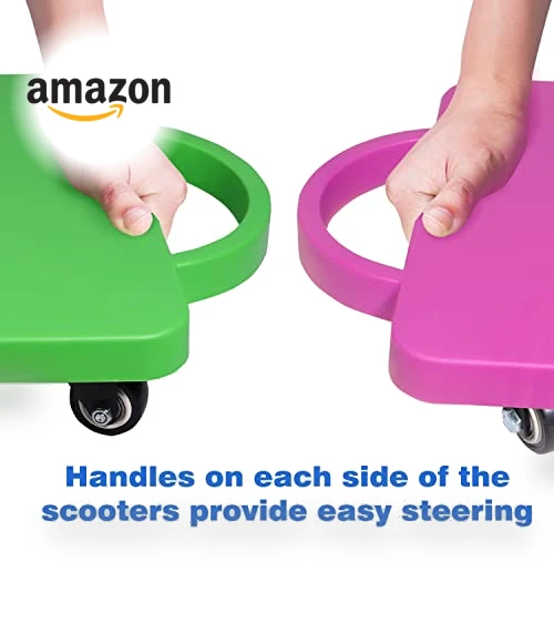 Gym Floor Scooter Board with Handles — Kids Fitness, GSE Games & Sports Expert