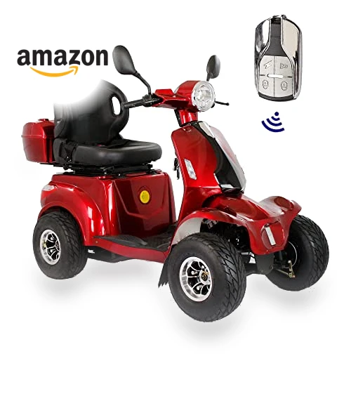 Heavy Duty 4-Wheel 3-Speed Medical Electric Golf Mobility Scooter — Push Scooters, Xmatch