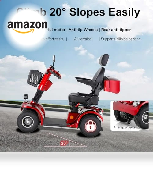 Heavy Duty 4 Wheel Mobility Scooter — Push Scooters, CreekT