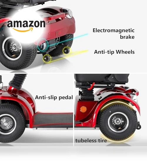 Heavy Duty 4 Wheel Mobility Scooter — Push Scooters, CreekT