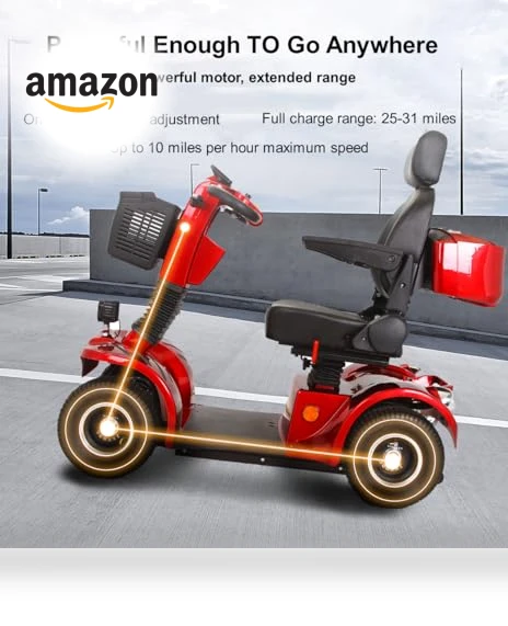 Heavy Duty 4 Wheel Mobility Scooter — Push Scooters, CreekT