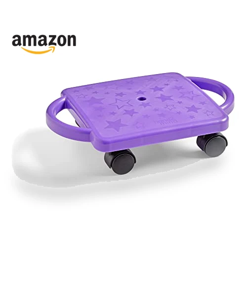 Indoor Scooter Board with Safety Handles — Push & Pull Playtime, hand2mind