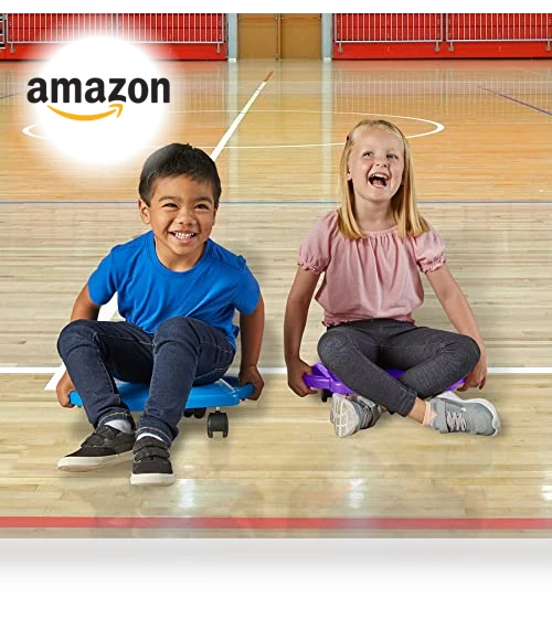 Indoor Scooter Board with Safety Handles — Push & Pull Playtime, hand2mind