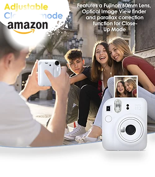 Instax Mini 12 Camera with Instant Mini Film Bundle — Instant, Fujifilm