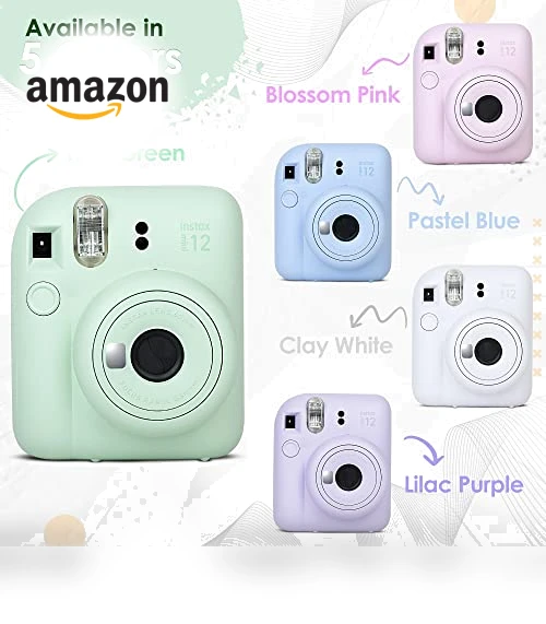 Instax Mini 12 Camera with Instant Mini Film Bundle — Instant, Fujifilm