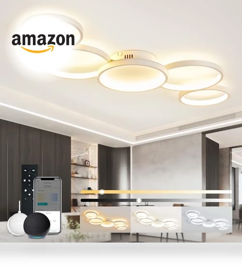LED Smart Ceiling Light Dimmable — Overhead Lighting, SKY ANGLE