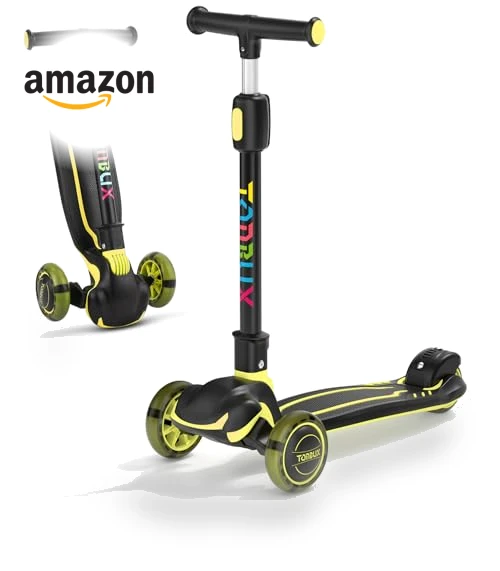 Light Up 3 Wheel Kick Scooter for Kids — Push Scooters, TONBUX