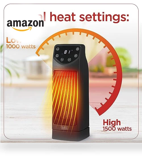 Oscillating Space Heater — Portable Heating Solutions, BLACK+DECKER