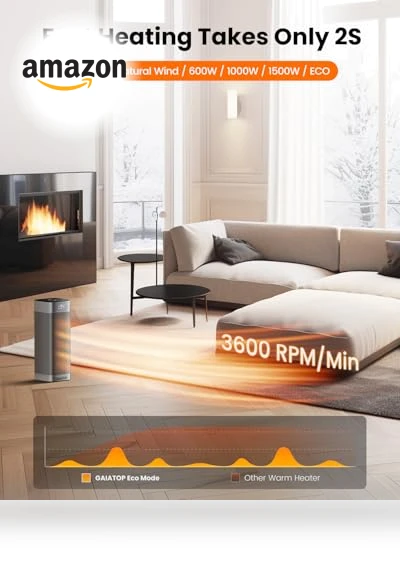 Portable Electric Space Heater — Portable Heating Solutions, Gaiatop