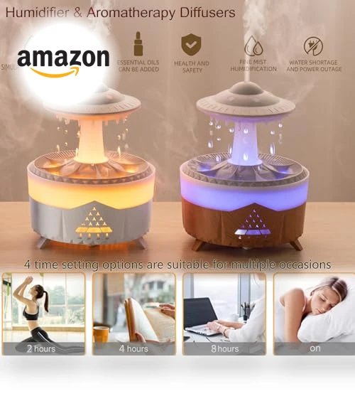 Raindrop Humidifiers for Bedroom — Air Moisturizers, fuliying
