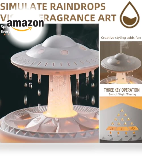 Raindrop Humidifiers for Bedroom — Air Moisturizers, fuliying