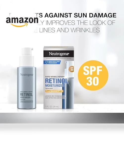 Rapid Wrinkle Repair Daily Face Moisturizer With SPF 30 + Hyaluronic Acid — Beauty & Personal Care, Neutrogena
