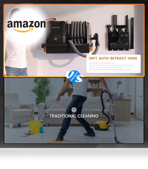 Retractable Wet Dry Vacuum Cleaner — Vacuums, Giraffe Tools