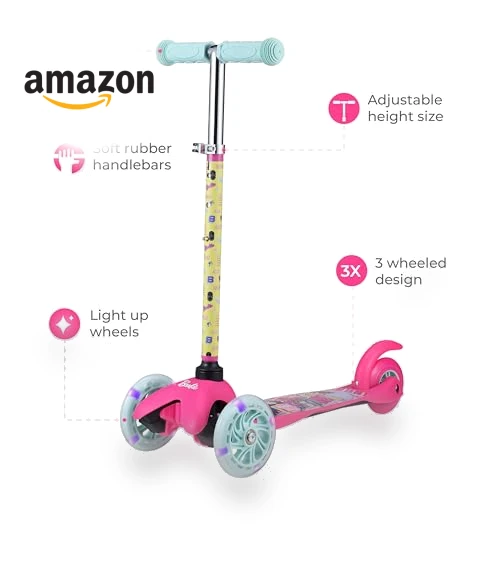 Self Balancing Kick Scooter with Light Up Wheels — Balance Bikes, Voyager