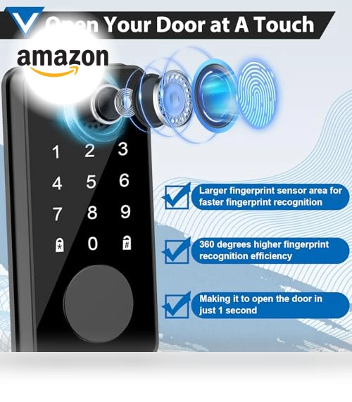 Smart Fingerprint Door Lock — Smart Home Security, TGCFING