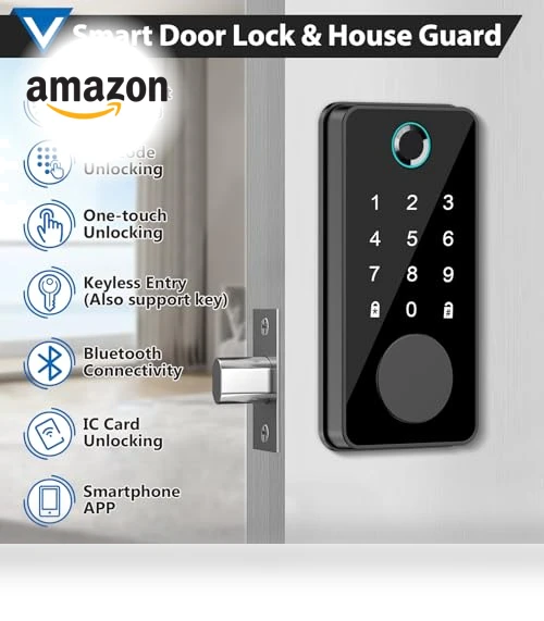 Smart Fingerprint Door Lock — Smart Home Security, TGCFING