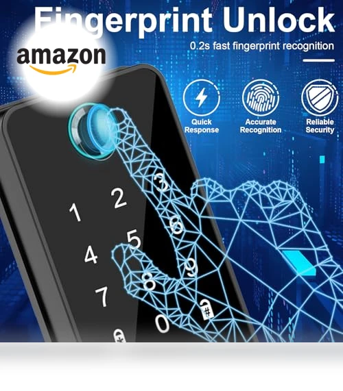 Smart Fingerprint Door Lock — Smart Home Security, icamdoor