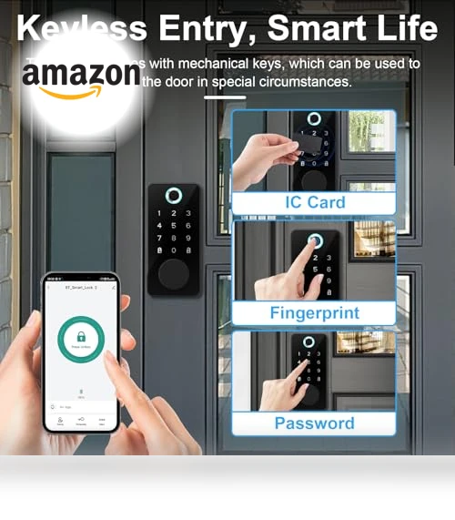 Smart Fingerprint Door Lock — Smart Home Security, icamdoor