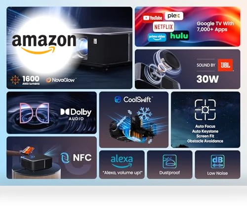 Smart Projector with Google TV — Home Theater Projectors, Yaber