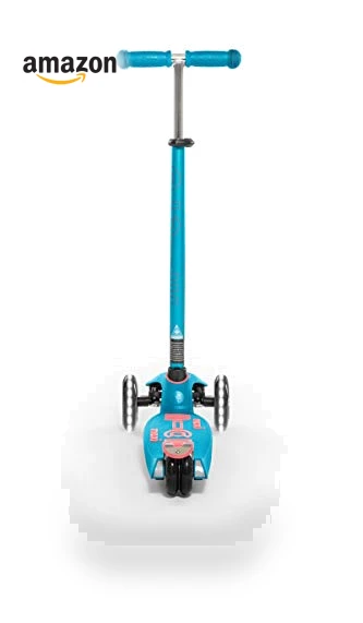 Three Wheeled Lean-to-Steer Scooter with Light-Up Wheels — Push Scooters, Micro