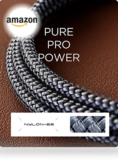 USB C Cable [2-Pack, 6.6ft] Fast Charging, Right Angle USB to USB C Cable Braided — Chargers & Cables, AINOPE
