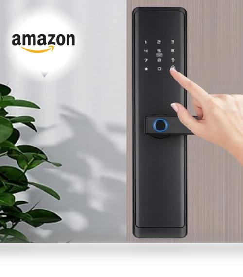 WiFi Smart Door Lock with Handles and Alarm — Smart Home Security, wisuwore