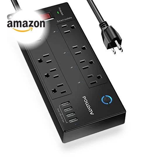 WiFi Surge Protector with Smart Outlets and USB Ports — Power Solutions & Surge Protection