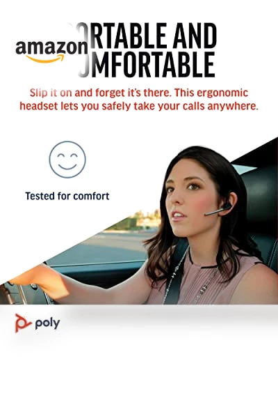 Wireless Headset with Noise-Canceling Mic — Bluetooth Headsets, Poly