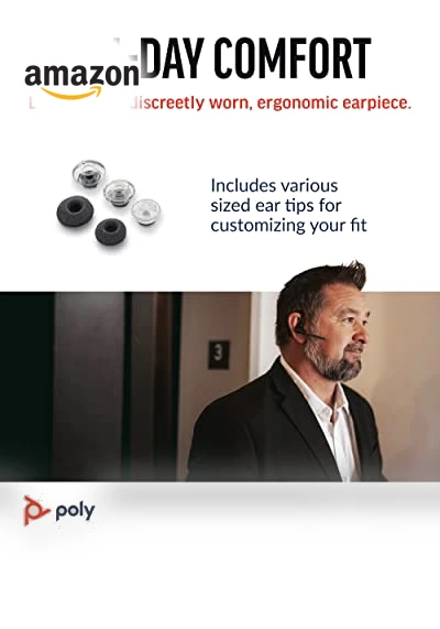 Wireless Headset with Noise-Canceling Mic — Bluetooth Headsets, Poly