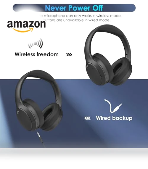 Wireless Over Ear Headphones with HiFi Stereo Microphone — In-Ear Headphones, Pointcinco