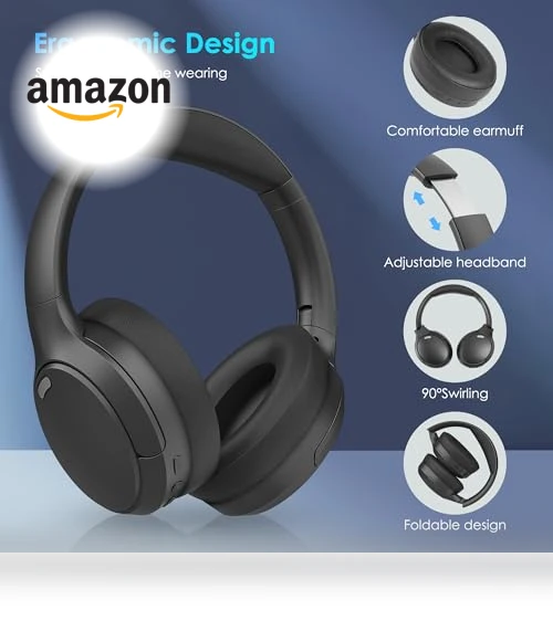 Wireless Over Ear Headphones with HiFi Stereo Microphone — In-Ear Headphones, Pointcinco
