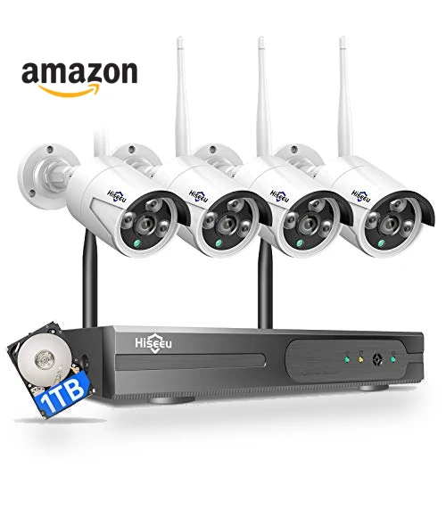 Wireless Security Camera System — Security Cameras, Hiseeu