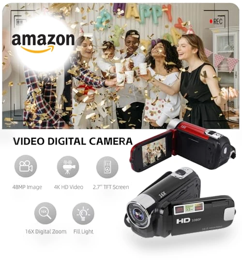 1080P 16MP DV Camera Vlogging Camera Recorder — Camcorder, Yoidesu