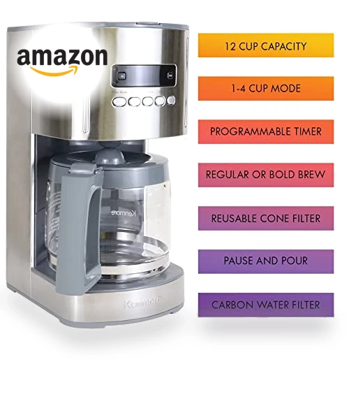 12 Cup Drip Coffee Machine — Coffee Makers, Koolatron