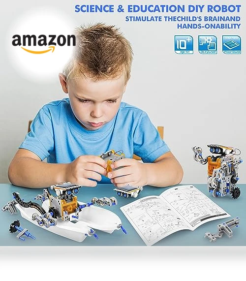 13-in-1 Education Solar Power Robots Toys — Solar Power, Bottleboom