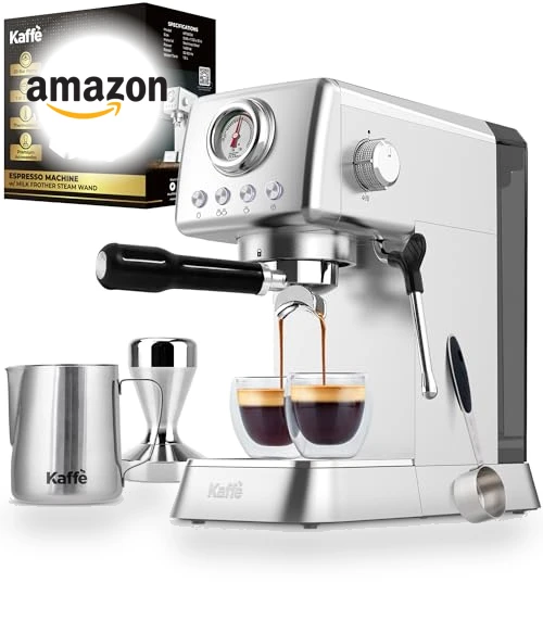 20 Bar Espresso Machine with Premium Accessories & Milk Frothing Steamer — Coffee & Espresso Combos, Kaffè