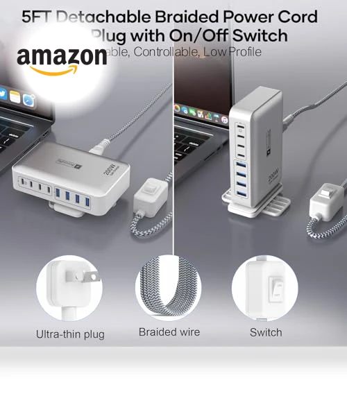 200W Charging Station for Multiple Devices — Chargers & Adapters, Dongguan Zeen Tengxiang Technology Co., Ltd