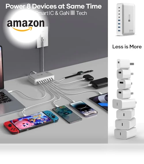200W Charging Station for Multiple Devices — Chargers & Adapters, Dongguan Zeen Tengxiang Technology Co., Ltd